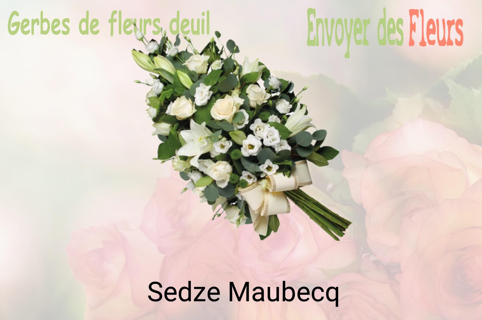 Gerbe de fleurs de deuil livrée à Sedze-Maubecq